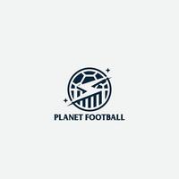 planeet Amerikaans voetbal logo vector