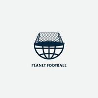 planeet Amerikaans voetbal logo vector