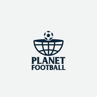 planeet Amerikaans voetbal logo vector