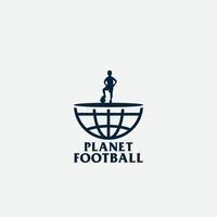 planeet Amerikaans voetbal logo vector