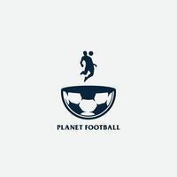 planeet Amerikaans voetbal logo vector