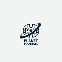 planeet Amerikaans voetbal logo vector