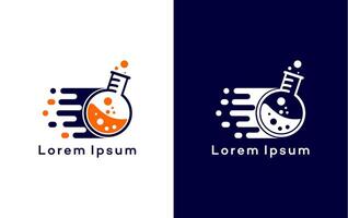 laboratorium logo sjabloon illustratie ontwerp vector