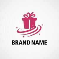 geschenk doos ontwerp logo vector