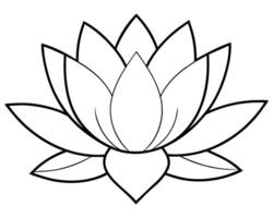 lotusbloem illustratie vector