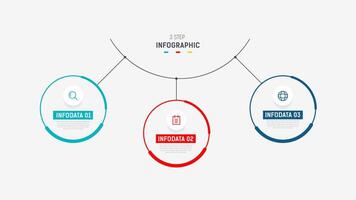 drie stap infographic etiket ontwerp sjabloon met lijn pictogrammen. werkwijze stappen diagram, presentaties, workflow lay-out, banier, stromen grafiek, info diagram illustratie. vector