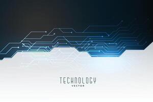 technologie stroomkring diagram concept banier vector