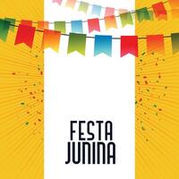 Latijns Amerikaans festa Junina viering achtergrond vector