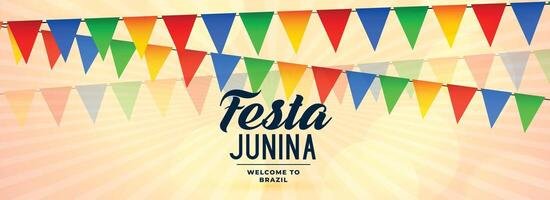 festa Junina carnaval viering banier ontwerp vector