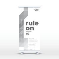 modern verticaal rollen omhoog standee Hoes sjabloon voor bedrijf Promotie vector