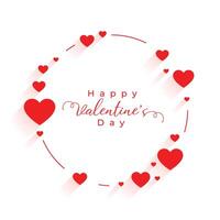 gelukkig valentijnsdag dag wensen achtergrond voor sociaal media post vector