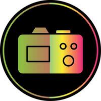 camera glyph ten gevolge kleur icoon ontwerp vector