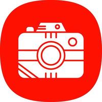 foto camera glyph kromme icoon ontwerp vector