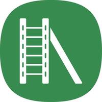 ladder glyph kromme icoon ontwerp vector
