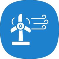 wind energie glyph kromme icoon ontwerp vector