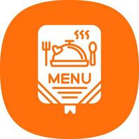 menu glyph kromme icoon ontwerp vector