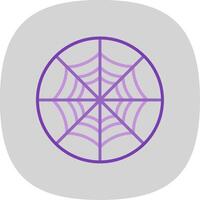 spin web vlak kromme icoon ontwerp vector