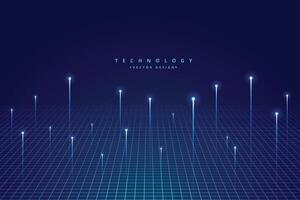 groot gegevens visualisatie technologie achtergrond vector