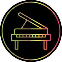 piano lijn helling ten gevolge kleur icoon ontwerp vector