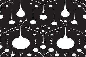 zwart en wit naadloos patroon beeld voor achtergrond of textuur, eps 10 vector