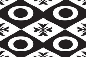 zwart en wit beeld van naadloos patroon voor achtergrond of structuur vector