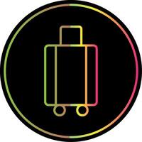 bagage lijn helling ten gevolge kleur icoon ontwerp vector