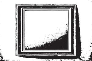 zwart en wit grunge ontstresst bedekking beeld van foto kader of gemakkelijk kader voor achtergrond of textuur. vector