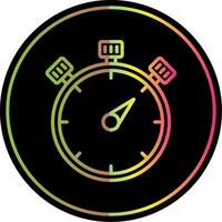 stopwatch lijn helling ten gevolge kleur icoon ontwerp vector