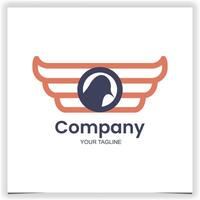 rood Vleugels bedrijf logo ontwerp sjabloon vector