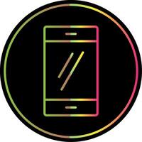 smartphone lijn helling ten gevolge kleur icoon ontwerp vector