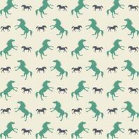 rennen paard gevoelig modieus veelkleurig herhalen patroon illustratie achtergrond ontwerp vector