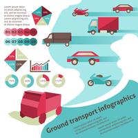 Grondtransportinfographics vector