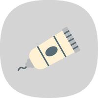 verf buis vlak kromme icoon ontwerp vector