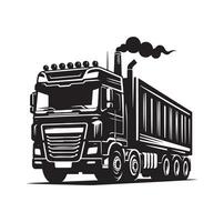 vrachtauto icoon illustratie silhouet vector