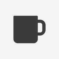 thee, drankje, theepot, beker, mok, koffie icoon. groente, beker, cappuccino, espresso symbool teken vector
