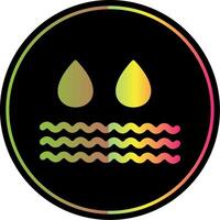 water glyph ten gevolge kleur icoon ontwerp vector