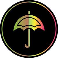 paraplu glyph ten gevolge kleur icoon ontwerp vector
