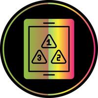 tablet glyph ten gevolge kleur icoon ontwerp vector