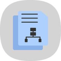document vlak kromme icoon ontwerp vector