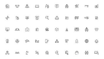 samenspel en onderwijs lineair pictogrammen collectie.set van dun lijn web icoon set, gemakkelijk schets pictogrammen verzameling, pixel perfect pictogrammen, gemakkelijk illustratie. vector