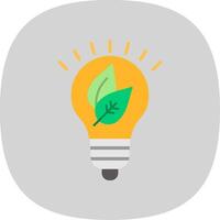 groen innovatie vlak kromme icoon ontwerp vector