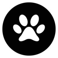 hond voetafdruk logo vector