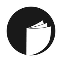 boek logo ontwerp vector