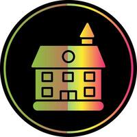 privaat gast huis glyph ten gevolge kleur icoon ontwerp vector