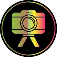 camera glyph ten gevolge kleur icoon ontwerp vector