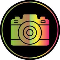 foto camera glyph ten gevolge kleur icoon ontwerp vector