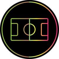 tafel Amerikaans voetbal lijn helling ten gevolge kleur icoon ontwerp vector