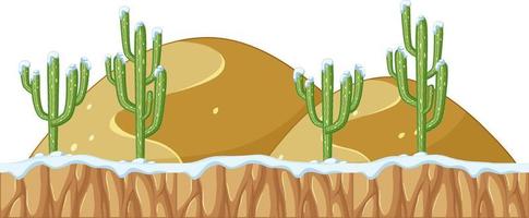 saguaro-cactus op de grond vector