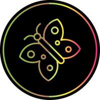 vlinder lijn helling ten gevolge kleur icoon ontwerp vector