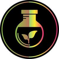 groen chemie glyph ten gevolge kleur icoon ontwerp vector